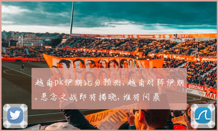 越南pk伊朗比分预测,越南对阵伊朗,悬念之战即将揭晓,谁将问鼎